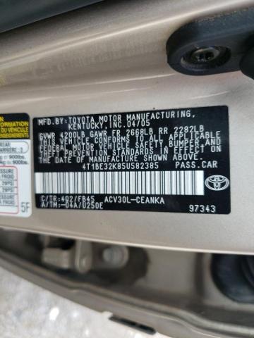 Photo 10 from auction – 2005 TOYOTA CAMRY LE with VIN 4T1BE32K85U582385
