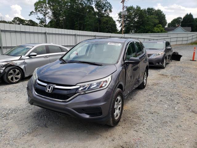 Photo 2 from auction – 2016 HONDA CR-V LX with VIN 2HKRM3H31GH543849