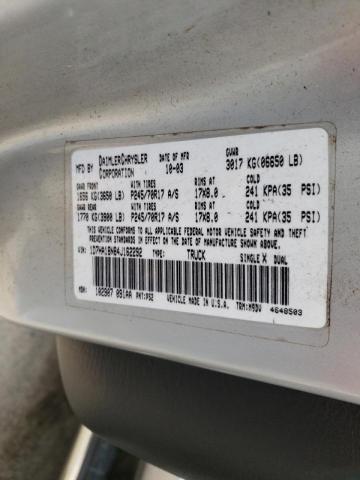 Photo 10 from auction – 2004 DODGE RAM 1500 S with VIN 1D7HA18N84J162292
