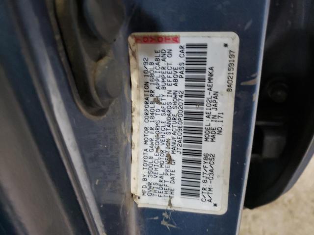 Photo 10 from auction – 1993 TOYOTA COROLLA LE with VIN JT2AE09E0P0020742