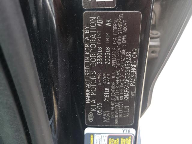 Photo 10 from auction – 2016 KIA FORTE LX with VIN KNAFK4A60G5458288