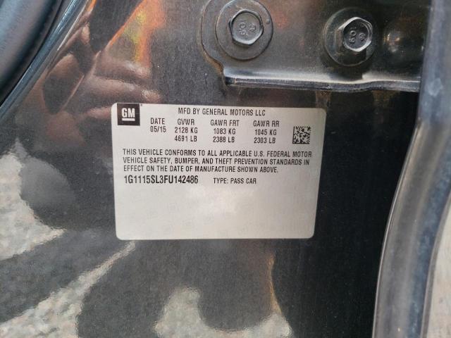 Photo 10 from auction – 2015 CHEVROLET IMPALA LT with VIN 1G1115SL3FU142486