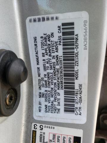 Photo 10 from auction – 2006 TOYOTA COROLLA CE with VIN 1NXBR32E96Z610971