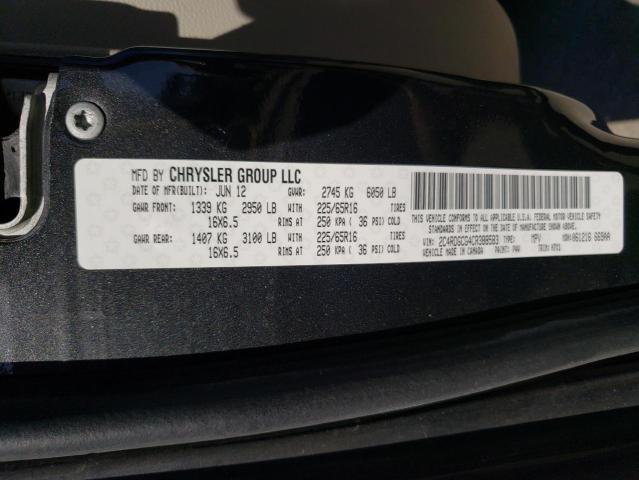 Photo 10 from auction – 2012 DODGE GRAND CARA with VIN 2C4RDGCG4CR388583