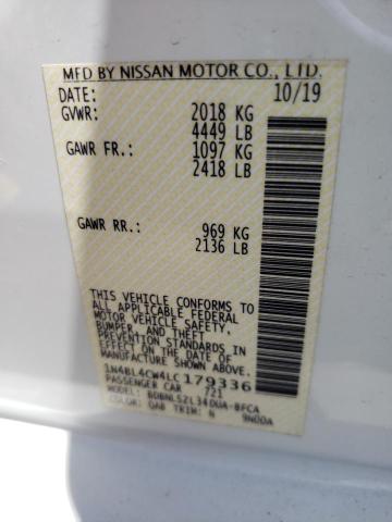 Photo 10 from auction – 2020 NISSAN ALTIMA SR with VIN 1N4BL4CW4LC179336