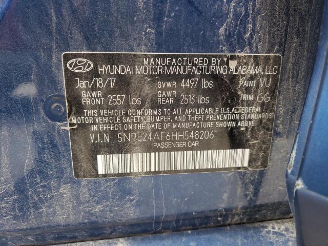 Photo 10 from auction – 2017 HYUNDAI SONATA SE with VIN 5NPE24AF6HH548206