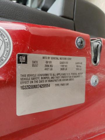 Photo 10 from auction – 2007 PONTIAC G6 BASE with VIN 1G2ZG58NX74258954