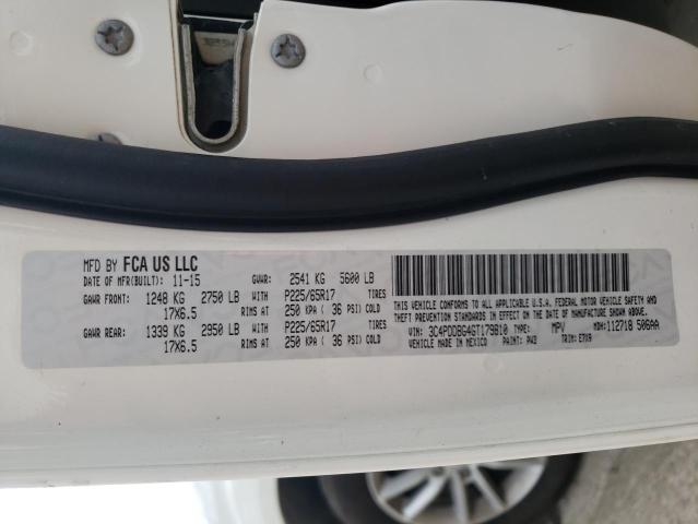Photo 10 from auction – 2016 DODGE JOURNEY SX with VIN 3C4PDDBG4GT179810