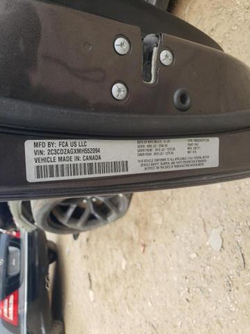 Photo 10 from auction – 2021 DODGE CHALLENGER with VIN 2C3CDZAGXMH552094