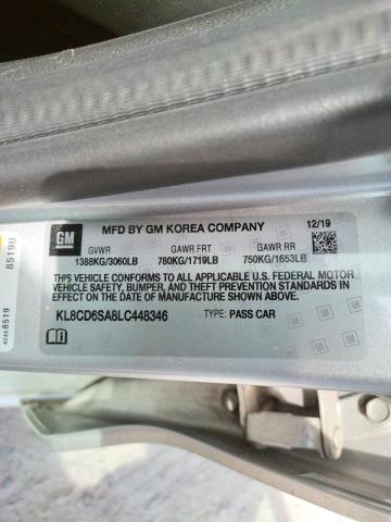 Photo 10 from auction – 2020 CHEVROLET SPARK 1LT with VIN KL8CD6SA8LC448346