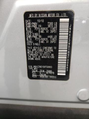 Photo 10 from auction – 2011 INFINITI QX56 with VIN JN8AZ2ND1B9700663