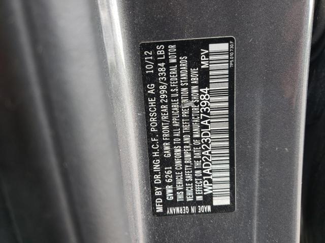 Photo 10 from auction – 2013 PORSCHE CAYENNE GT with VIN WP1AD2A23DLA73984