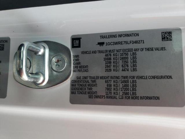 Photo 10 from auction – 2020 CHEVROLET SILVERADO with VIN 1GC3WRE75LF348271