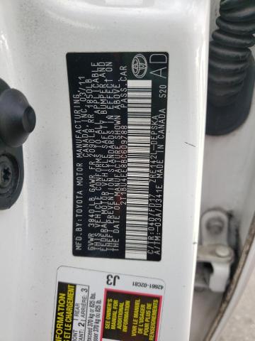 Photo 10 from auction – 2011 TOYOTA COROLLA BA with VIN 2T1BU4EE8BC609788