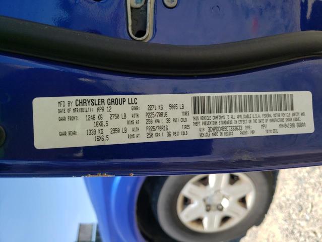 Photo 10 from auction – 2012 DODGE JOURNEY SE with VIN 3C4PDCAB9CT333633