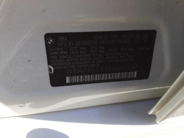 Photo 10 from auction – 2011 BMW 328 XI SUL with VIN WBAPK5C53BA657642