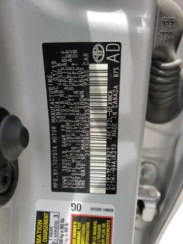 Photo 10 from auction – 2019 TOYOTA COROLLA L with VIN 2T1BURHE1KC235372