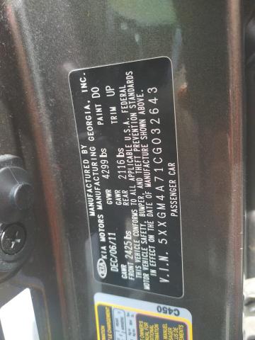 Photo 10 from auction – 2012 KIA OPTIMA LX with VIN 5XXGM4A71CG032643