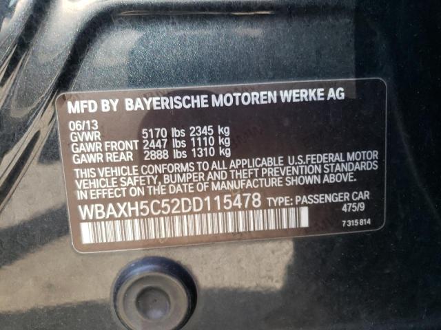 Photo 10 from auction – 2013 BMW 528 XI with VIN WBAXH5C52DD115478