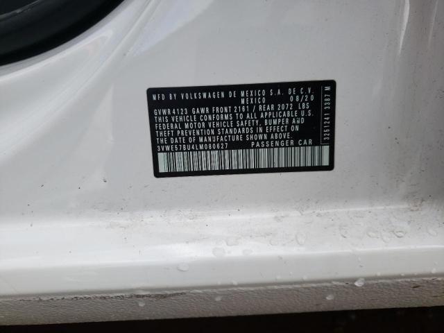Photo 10 from auction – 2020 VOLKSWAGEN JETTA SEL with VIN 3VWE57BU4LM080627