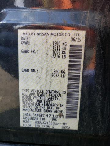Photo 10 from auction – 2015 NISSAN ALTIMA 2.5 with VIN 1N4AL3AP6FC471835