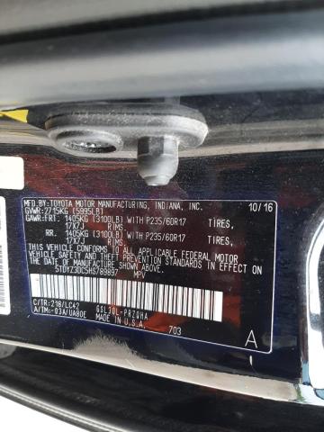 Photo 10 from auction – 2017 TOYOTA SIENNA XLE with VIN 5TDYZ3DC5HS789897