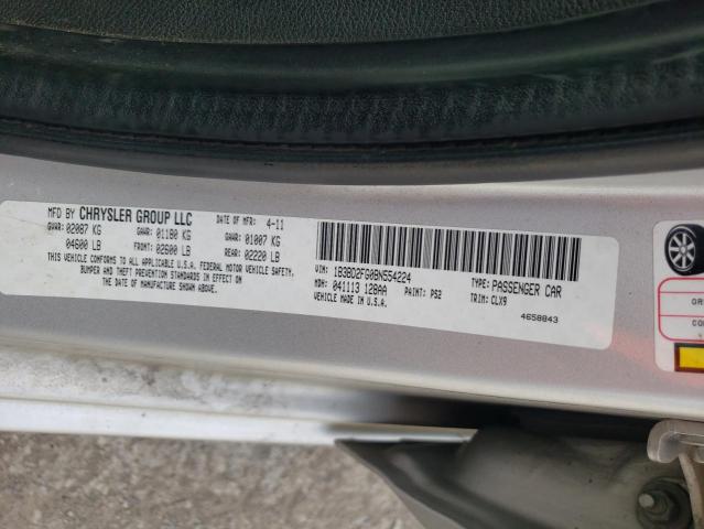 Photo 10 from auction – 2011 DODGE AVENGER LU with VIN 1B3BD2FG0BN554224