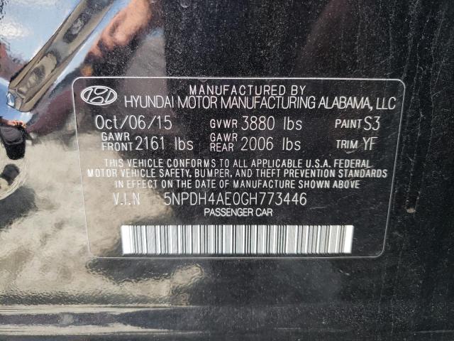 Photo 10 from auction – 2016 HYUNDAI ELANTRA SE with VIN 5NPDH4AE0GH773446