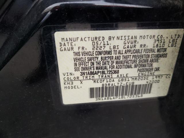 Photo 10 from auction – 2011 NISSAN SENTRA 2.0 with VIN 3N1AB6AP1BL725368