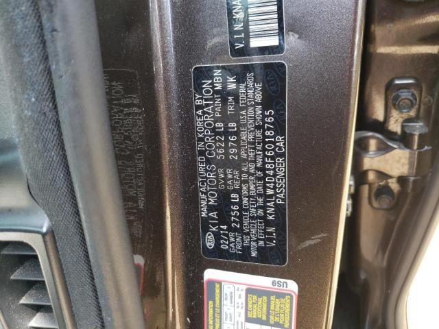 Photo 10 from auction – 2015 KIA K900 with VIN KNALW4D48F6018765