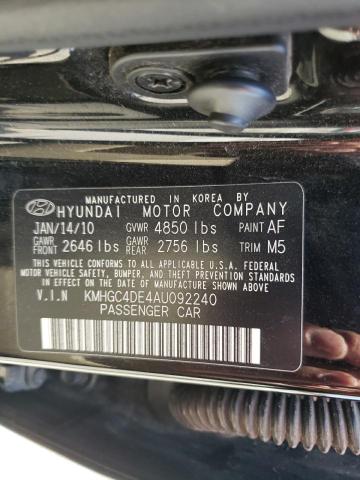 Photo 10 from auction – 2010 HYUNDAI GENESIS 3. with VIN KMHGC4DE4AU092240