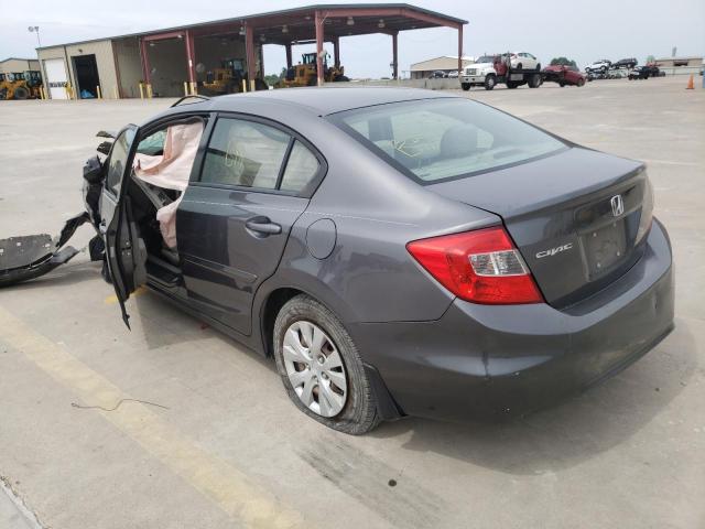Photo 3 from auction – 2012 HONDA CIVIC LX with VIN 2HGFB2F55CH330804