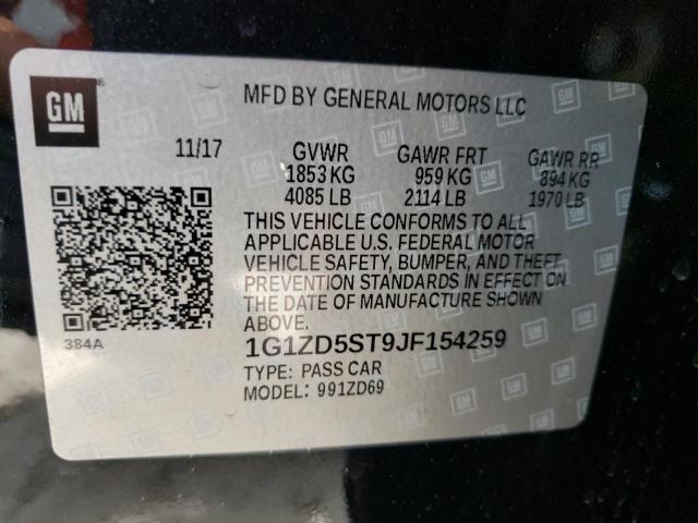 Photo 10 from auction – 2018 CHEVROLET MALIBU LT with VIN 1G1ZD5ST9JF154259