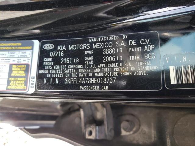 Photo 10 from auction – 2017 KIA FORTE LX with VIN 3KPFL4A78HE018737