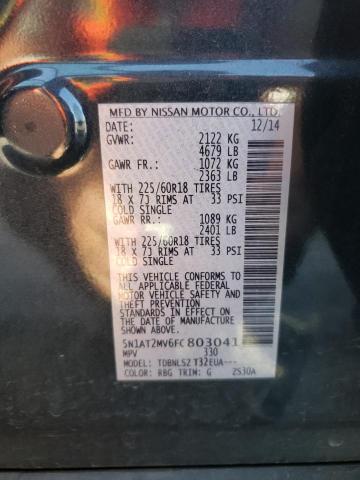Photo 10 from auction – 2015 NISSAN ROGUE with VIN 5N1AT2MV6FC803041