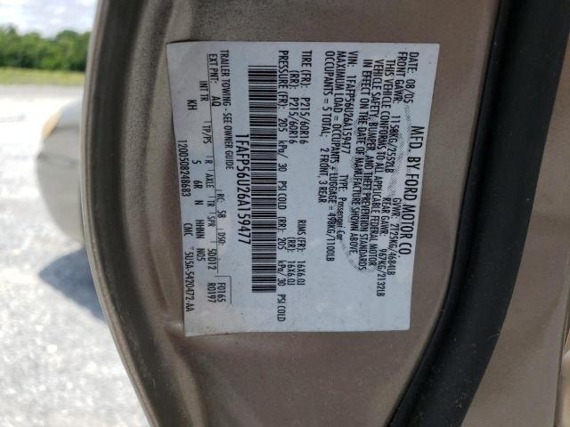 Photo 10 from auction – 2006 FORD TAURUS SEL with VIN 1FAFP56U26A159477