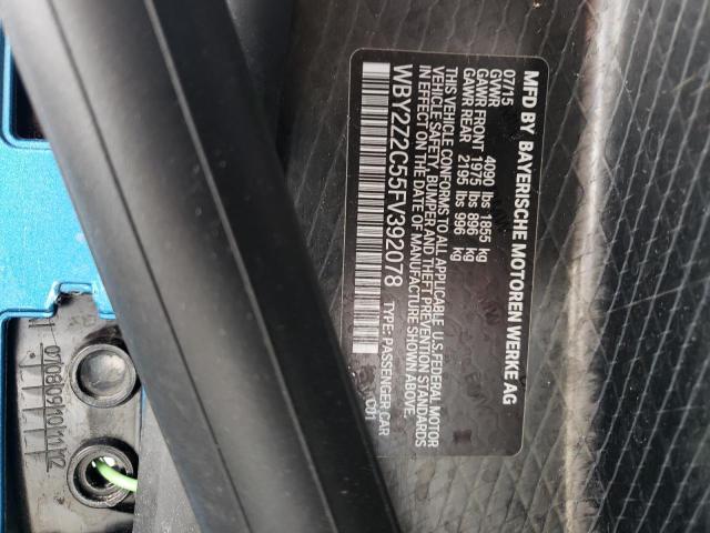 Photo 10 from auction – 2015 BMW I8 with VIN WBY2Z2C55FV392078