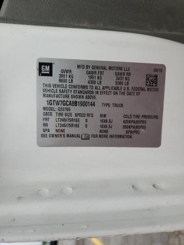 Photo 10 from auction – 2011 GMC SAVANA G25 with VIN 1GTW7GCA8B1900144