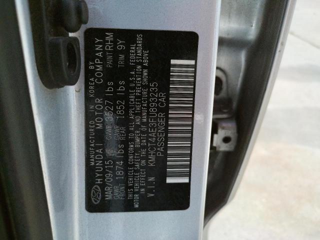 Photo 10 from auction – 2015 HYUNDAI ACCENT GLS with VIN KMHCT4AE3FU893235