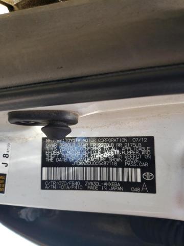 Photo 10 from auction – 2012 TOYOTA PRIUS with VIN JTDKN3DU0C5487118