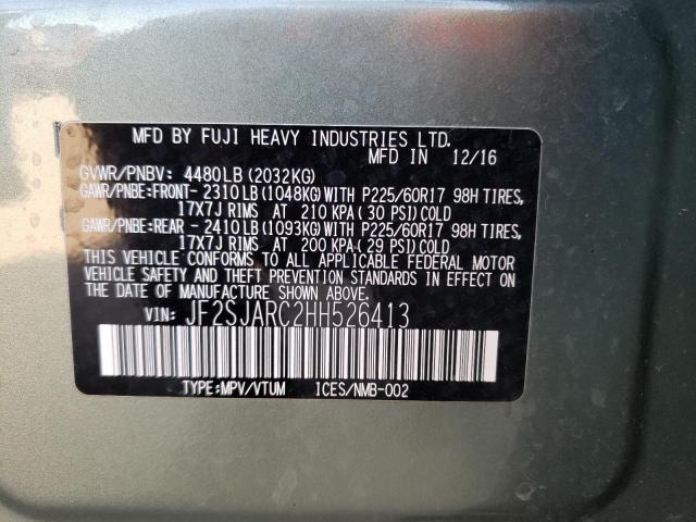 Photo 10 from auction – 2017 SUBARU FORESTER 2 with VIN JF2SJARC2HH526413