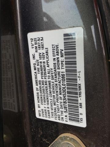 Photo 10 from auction – 2013 ACURA RDX TECHNO with VIN 5J8TB3H53DL010861