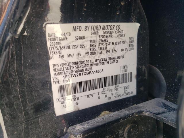 Photo 10 from auction – 2011 FORD F250 SUPER with VIN 1FT7W2BTXBEA16633