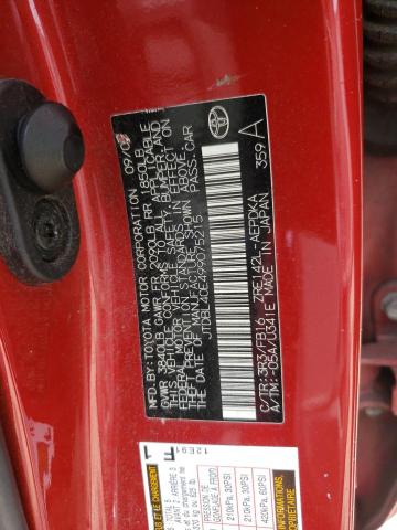 Photo 10 from auction – 2009 TOYOTA COROLLA BA with VIN JTDBL40E499075215