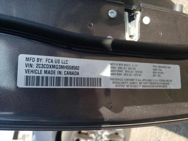 Photo 10 from auction – 2021 DODGE CHARGER GT with VIN 2C3CDXMG3MH558562