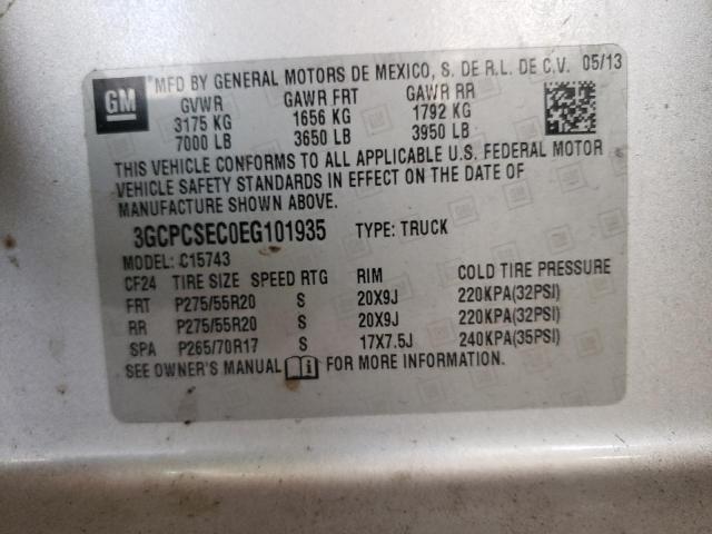 Photo 10 from auction – 2014 CHEVROLET SILVERADO with VIN 3GCPCSEC0EG101935