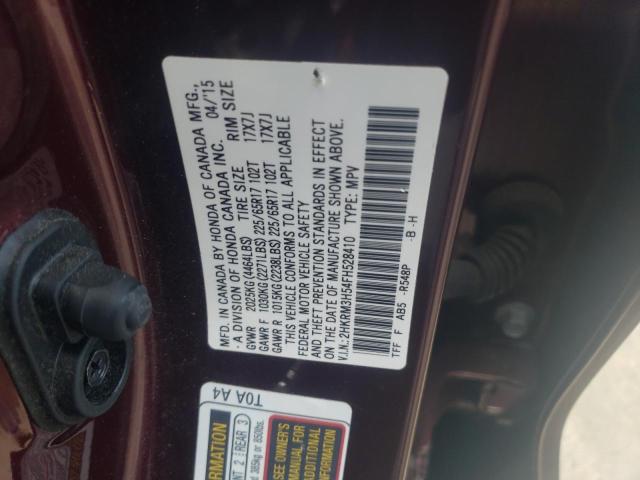Photo 10 from auction – 2015 HONDA CR-V EX with VIN 2HKRM3H54FH528410