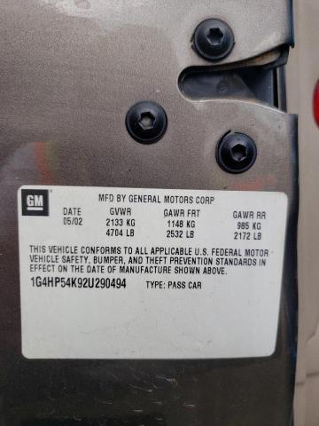 Photo 10 from auction – 2002 BUICK LESABRE CU with VIN 1G4HP54K92U290494