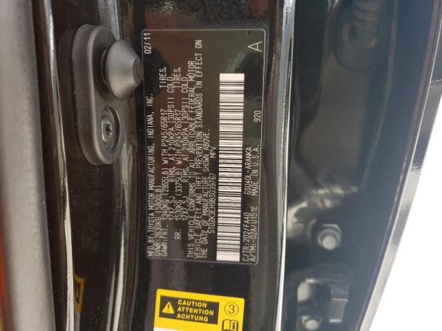 Photo 10 from auction – 2011 TOYOTA HIGHLANDER with VIN 5TDZK3EH9BS039767