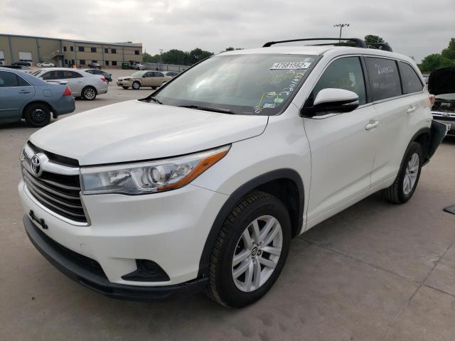 Photo 2 from auction – 2016 TOYOTA HIGHLANDER with VIN 5TDZARFH5GS021570